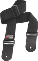 Correia Lisa Nylon 5cm Ponteira De Couro Duplo Cnp Preta