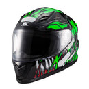 Capacete Texx Hawk - Alien Verde Preto 60