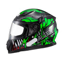 Capacete Texx Hawk - Alien Verde Preto 62