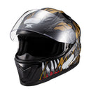 Capacete Texx Hawk - Alien Dourado Preto 56