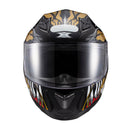 Capacete Texx Hawk - Alien Dourado Preto 62