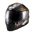 Capacete Texx Hawk - Alien Dourado Preto 62