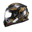 Capacete Texx Hawk - Alien Dourado Preto 62