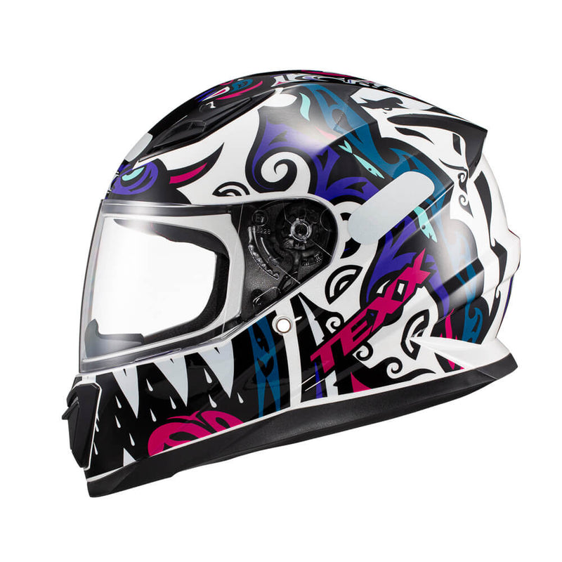 Capacete Texx Hawk - Hunger Rosa E Cinza 60