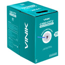 Cabo Multicameras 4 Pares Trancados 24awg Cca 0,49mm P/ Cftv 300 Metros Azul