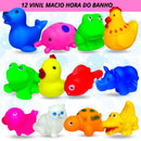 Bichinhos De Vinil Brinquedo De Banho Do Bebê Kit 12 Peças