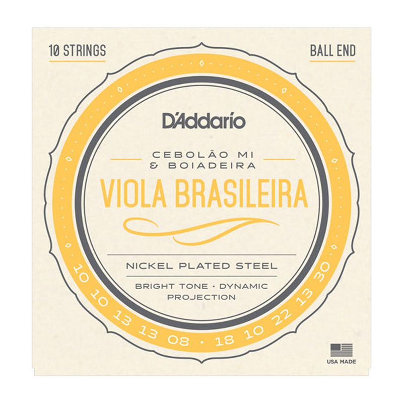 Encordoamento De Aço Para Viola Brasileira Ej82c - Cebolão Mi / Boiadeira