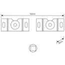 Suporte Fixo Universal Para Tv De Led, Lcd, Plasma, 3d E Smart Tv De 10" A 100" Em Aço Carbono Sbru750