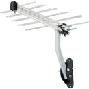 Antena Digital Externa Log Para Tv Hdtv/uhf/4k 12dbi 20 Elementos Com Kit De Instalação Lu-20-plus