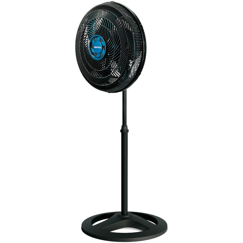 Ventilador De Coluna 50cm Turbo 6 Pás Oscilante Premium Azul 220v