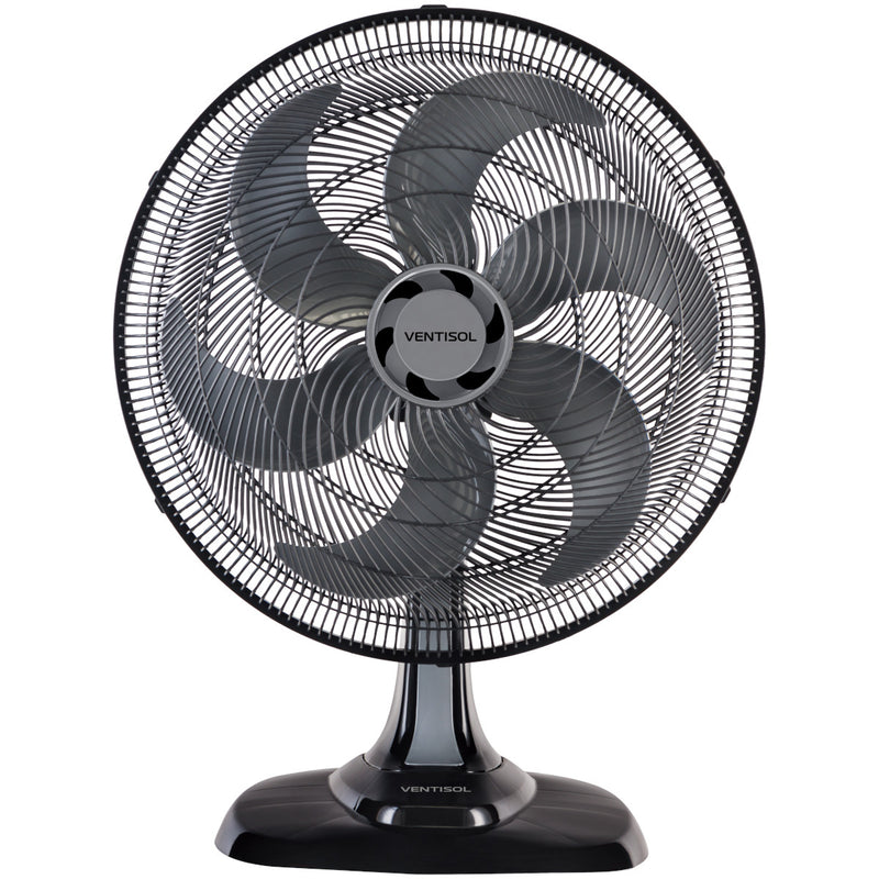 Ventilador De Mesa 50cm Turbo 6 Pas Oscilante Premium Preto 220v