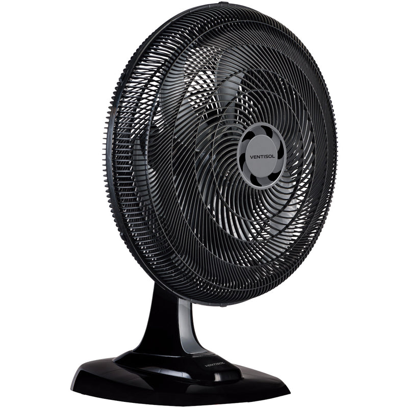 Ventilador De Mesa 50cm Turbo 6 Pas Oscilante Premium Preto 220v