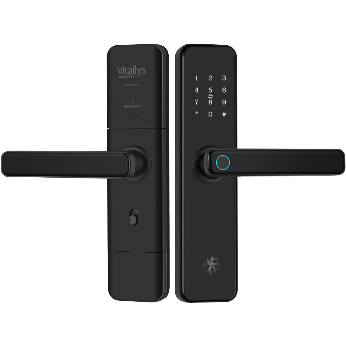 Fechadura Smart De Embutir Com Maçaneta Vsl-10 Vitallys Smark Lock