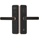 Fechadura Smart De Embutir Com Maçaneta Vsl-11 Vitallys Smark Lock Com Borda De Bronze