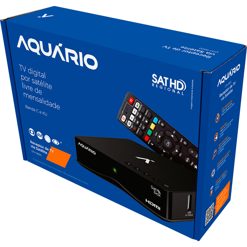 Receptor De Tv Via Satelite Satbox - Banda C/ku - Dth-9000