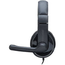 Fone De Ouvido  Headset Pro P2 - Cancelamento De Ruído - Potência 30mw - Com Adaptador P3 Preto - Ph316
