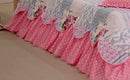 Kit Colcha Cobre Leito Belize Casal King Size 06 Pçs Rosa