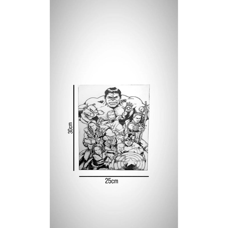 Marvel Quadrinho Decorativo Mdf