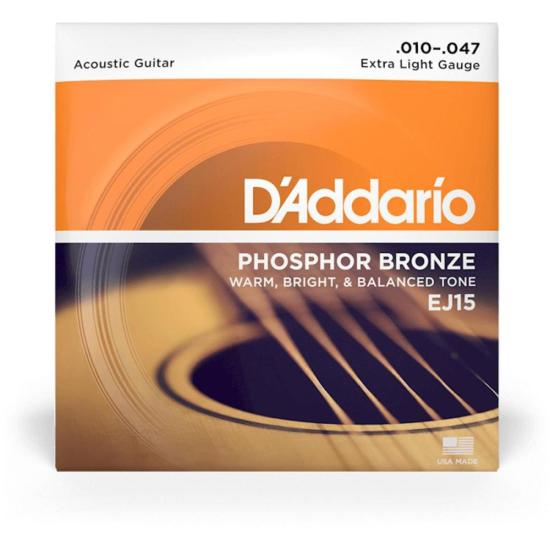 Encordoamento para Violão EJ15 Phosphor .010 D Addario