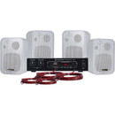 Kit Som Ambiente 400w Musical Ambience 4000 Branco Hayonik, Cod 60459