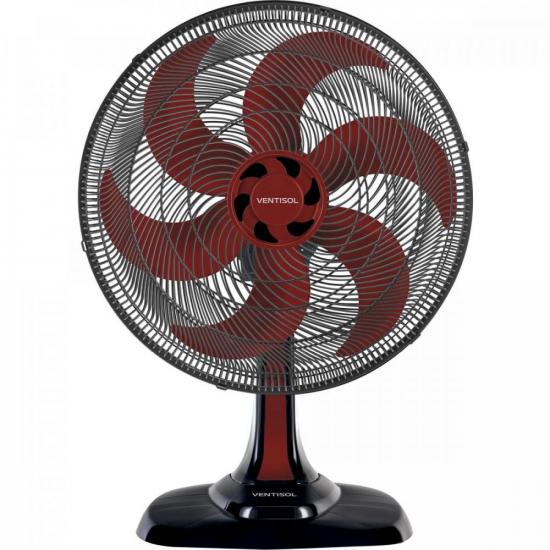 Ventilador de Mesa Ventisol Turbo 6 50cm Vermelho 220v