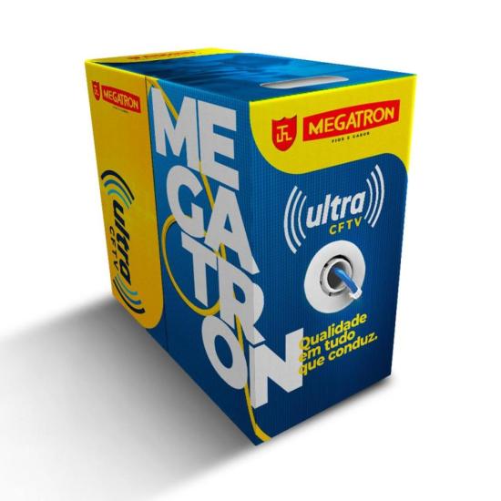 Cabo Ultra CFTV 4PX24AWG Azul MEGATRON - CX / 300