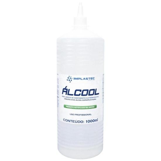 Álcool Para Limpeza de Eletrônicos 1000ML IMPLASTEC - CX / 18