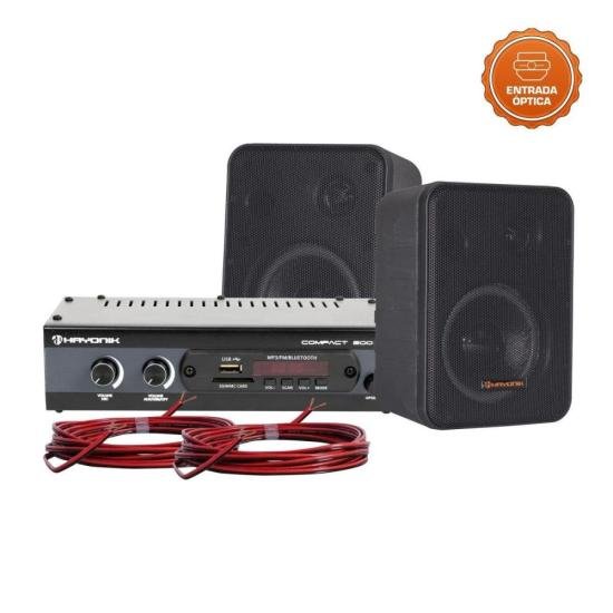 Kit Som Ambiente Ambience 2000 OD V2 Preto Hayonik