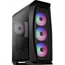 Gabinete Gamer Mid Tower RGB Aero One Frost Preto AEROCOOL