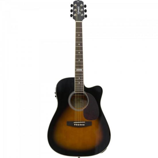 Violão Giannini GF1D CEQ Eletroacústico Aço 3 Tons Sunburst Sunburst