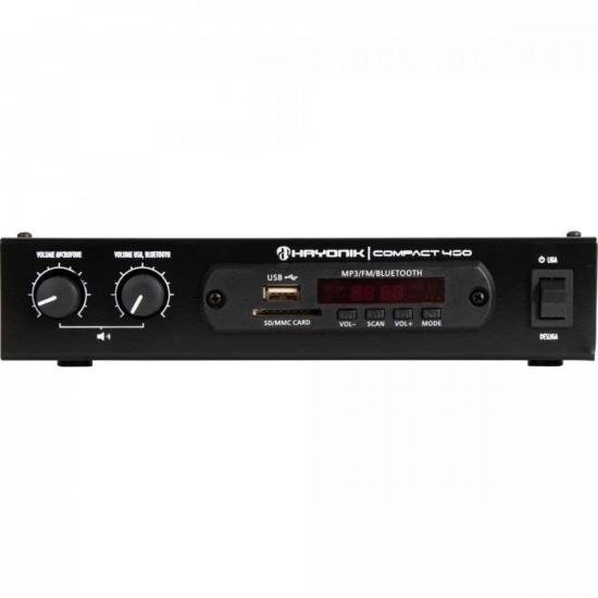 Amplificador 40W RMS com Bluetooth COMPACT 400 HAYONIK