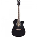 Violão HARMONICS Eletroacústico Folk Aço GE-30BK Preto
