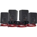 Kit Som Ambiente 400W Musical Ambience 4000 V2 Preto Hayonik