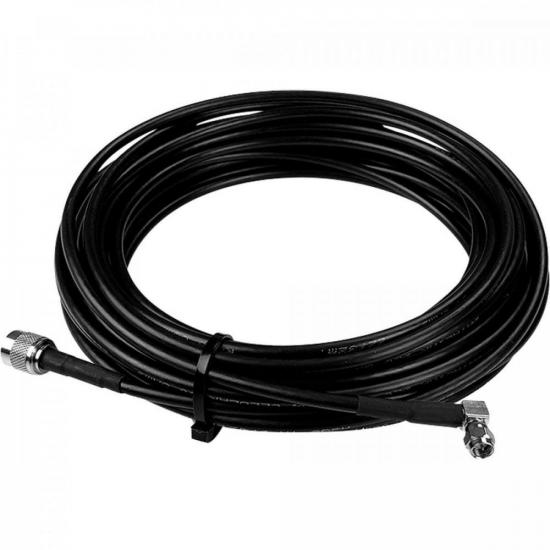 Cabo coaxial p/ celular de mesa 10M RGC58 CF-210SMA Preto AQUARIO