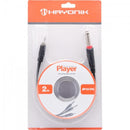 Cabo de Áudio 2P10 Mono X 1P2 Estéreo 2m Player Preto Hayonik