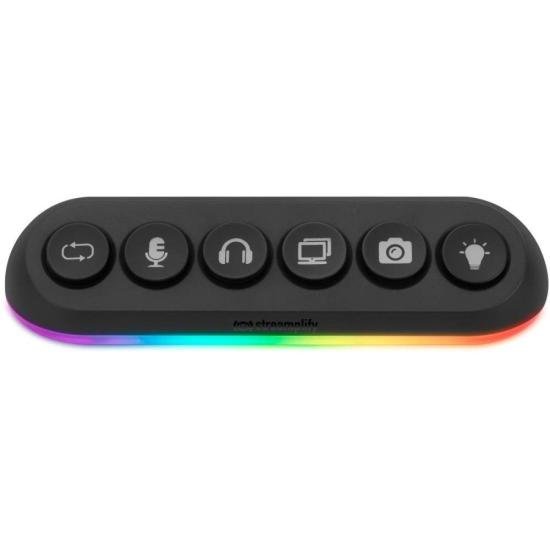 Hub USB 5 Portas 3.0 Streamplify Deck 5 Preto RGB