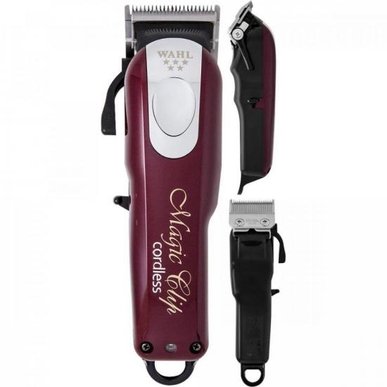 Aparador de Cabelo MAGIC CLIP CORDLESS Prata/Vermelha WAHL