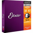 Encordoamento Para Violão .010 Light Bronze Nanoweb 11152 Elixir
