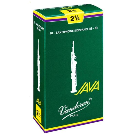 Palheta Java para Saxofone Soprano 2,5 Vandoren SR3025 - CX / 10