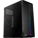 Gabinete Gamer Aerocool Split Preto RGB Lateral Vidro