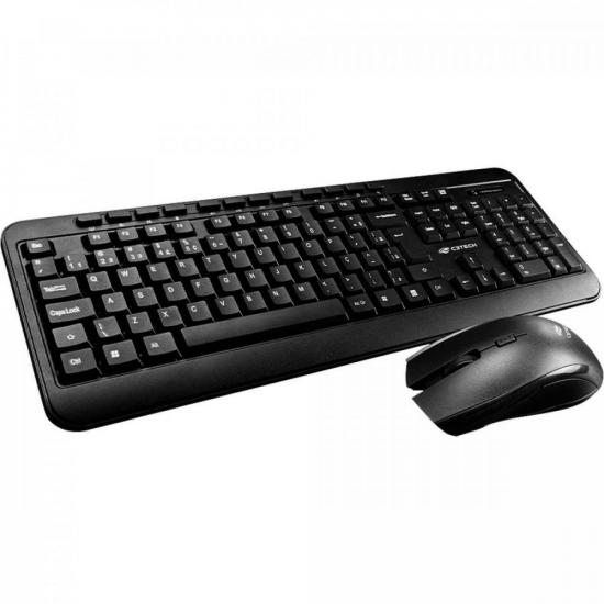 Kit Teclado e Mouse Sem Fio K-W60BK C3TECH