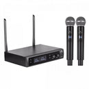Microfone Sem Fio de Mão Duplo UHF Harmonics HSF-102