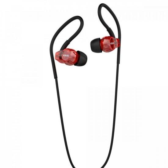 Fone de Ouvido E40 In Ear Vermelho VOKAL