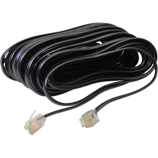 Cabo Extensor p/ Telefone RJ11 4 Vias 10M Preto STORM - PCT / 10