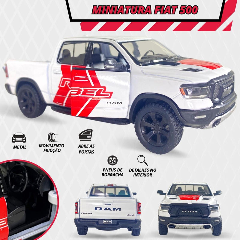 Miniatura Caminhonete Metal Dodge Ram Kinsmart Abre Porta