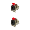 Kit Conectores 1/4 Fêmea Painel Trs Wc 195 (2un) Wireconex - Pç / 2