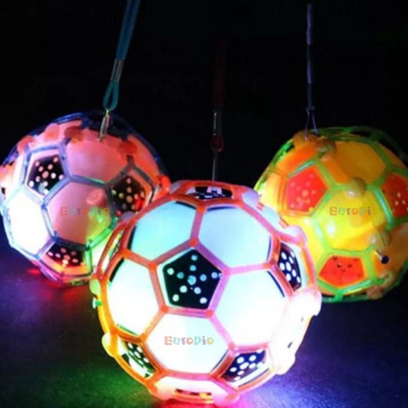 Brinquedo Bola Maluca Pula Vibra Com Luz De Led