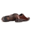 Sapato Social Masculino Oxford Couro Cromo Mouro