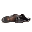 Sapato Social Masculino Oxford Couro Cromo Preto