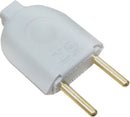 PLUGUE MACHO 2 PINOS 10A 250V UNIVERSAL CINZA - PC / 10